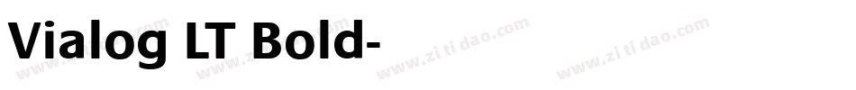 Vialog LT Bold字体转换